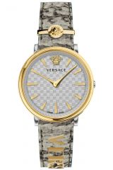 Reloj de pulsera Versace - VE8104422 correa color: Gris piedra Dial Gris plata Mujer