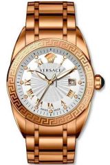 Reloj de pulsera Versace - VFE090013 correa color: Oro rosa Dial Gris plata Hombre