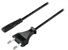 Valueline Cable de alimentación de 3 metros con conector Euro macho - IEC-320-C1, ideal para conectar dispositivos a corriente