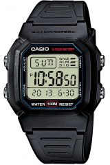 Reloj de pulsera CASIO Retro Vintage - W-800H-1AVDF correa color: Negro Dial LCD Negro Unisex