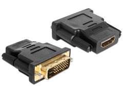 DeLOCK 65466 cambiador de género para cable DVI 24+1 HDMI Negro