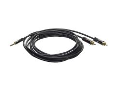 ACT AC3605 cable de audio 1,5 m 3,5mm 2 x RCA Negro