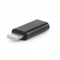 Gembird A-USB-CF8PM-01 cambiador de género para cable USB type-C 8 pines Negro