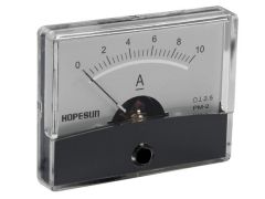 Medidor de panel analógico de corriente 10a dc / 60 x 47mm