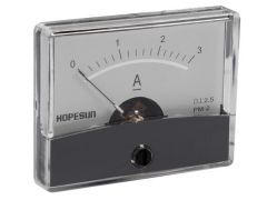 Medidor de panel analógico de corriente 3a dc / 60 x 47mm