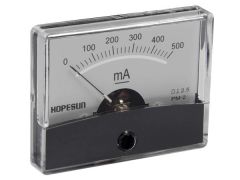 Medidor de panel analógico de corriente 500ma dc / 60 x 47mm