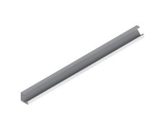 Alu-45 - perfil de aluminio para tiras led - perfil angular 45° - aluminio anodizado - plateado - 2 m