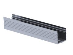 Powerline - perfil de aluminio para tiras led - ancho 35 mm - aluminio anodizado - gris plata - 2 m