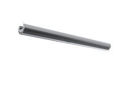 Alu-round - perfil de aluminio para tiras led - forma redonda - aluminio anodizado - gris plata - 2 m