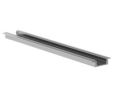 Recessed slimline 7 mm - perfil de aluminio para tiras led - para empotrar - gris plata - 2 m