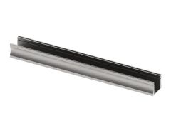 Slimline 15 mm - perfil de aluminio para tiras led - aluminio anodizado - gris plata - 2 m