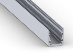 Slimline 15fl - perfil de aluminio para tiras led de alta eficiencia - calidad premium - gris plata - 2 m