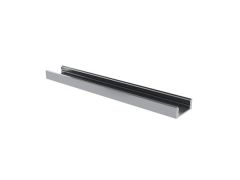 Slimline 7 mm - perfil de aluminio para tiras led - gris plata - 2 m