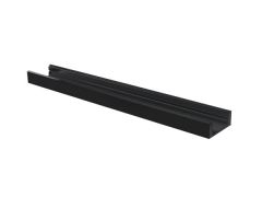 Slimline 7 mm - perfil de aluminio para tiras led - color negro - 2 m