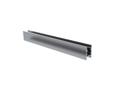 Alu-swiss - perfil de aluminio para tiras led - estrecho - 6-8 mm - aluminio anodizado - gris plata - 2 m