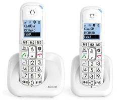 Alcatel XL785 DUO Teléfono DECT/analógico Identificador de llamadas Blanco