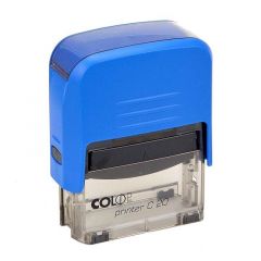 Colop sello printer c20 formula " revisado " almohadilla e/20 14x38mm azul