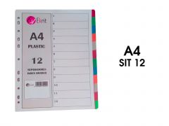 Ekrit separadores pp a4 11 taladros 12 colores
