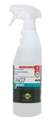 Vinfer desinfectante hidroalcohólico multiuso autorizado jaguar v407 botella con pulverizador 750ml