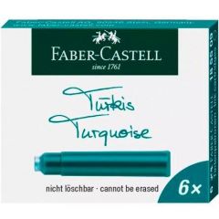 Faber-Castell 185509 Recambio de bolígrafo Turquesa 6 pieza(s)