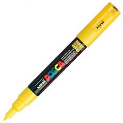 Uniball marcador posca pc-1m no permanente punta fina 0.7mm amarillo sol