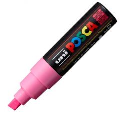 Uniball marcador posca pc-8k no permanente punta biselada 8.0mm rosa fluor