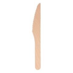 Cuchillo madera 16cm marrón -100u-