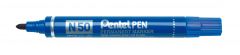 Pentel N 50 marcador permanente Punta redonda Azul 12 pieza(s)