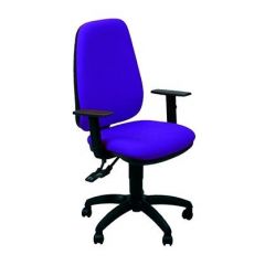 Unisit silla administrativa sincro tete reposabrazos ajustables azul