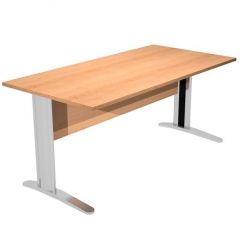 Artexport mesa escritorio presto 140 con patas de metal tablero 22mm haya