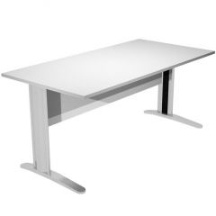 Artexport mesa escritorio presto 160 con patas de metal tablero 22mm gris