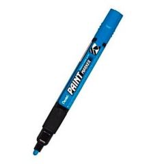 Pentel paint marker marcador permanente punta conica azul -6u-