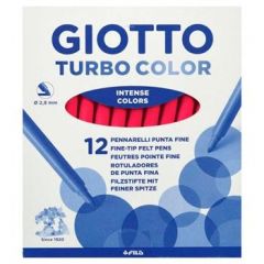Giotto rotuladores de colores turbo color estuche de 12 rojo