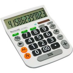Bismark calculadora cd-2648t 12 dígitos blanco