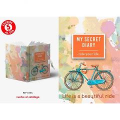 Roymart diario secreto a5 168h con candado bicicleta