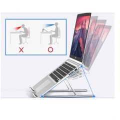 Conceptronic ERGO Foldable Aluminum Laptop Soporte para ordenador portátil Aluminio 39,6 cm (15.6")