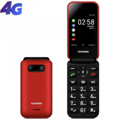 OUTLET Teléfono móvil telefunken s740 para personas mayores/ rojo