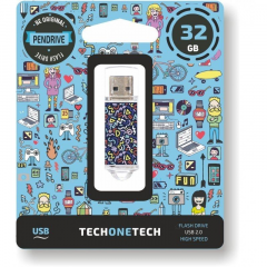 TECH1TECH TEC4015-32 unidad flash USB 32 GB USB tipo A 2.0 Multicolor