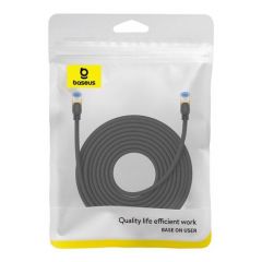 Baseus network cable high speed (cat7) of rj45 (braided cable) 10 gbps, 15m, black (b0013320b111-08)