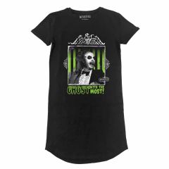 Beetlejuice - ghost with the most (unisex black t-shirt dress) large