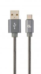 Cablexpert CC-USB2S-AMCM-1M-BG cable USB USB 2.0 USB A Micro-USB B Gris