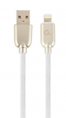 Cablexpert CC-USB2R-AMLM-2M-W cable de conector Lightning Blanco