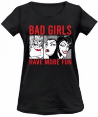 Camiseta bad girls disney mujer negro t.l