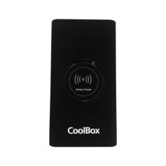 CoolBox COO-PB08KW-BK batería externa Polímero de litio 8000 mAh Cargador inalámbrico Negro