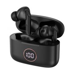 Cool auriculares stereo bluetooth earbuds lcd  air pro negro