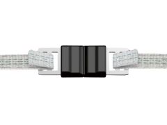 Tape connector litzclip for 12,5 mm tapes, inox, 5 pcs