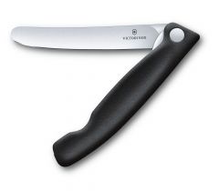 Cuchillo plegable Victorinox para verdura Swiss Classic, de corte recto, hoja de acero inox de 11 cm, disponible en rojo o negro