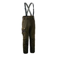 Pantalones de caza con tirantes Deerhunter Muflón 3822 C376, color verde arte, cintura ajustable, varias tallas disponibles