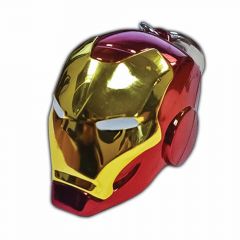 Semic Distribution Iron Man helmet Anilla de llavero Oro, Rojo