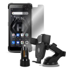 Pack telefono movil smartphone hammer iron 4 extreme pack lte black silver 5.5pulgadas -  32gb rom -  4gb ram -  13 + 0.3 mpx -  5 mpx -  4g -  dual sim -  quad core - negro y plateado + accesorios